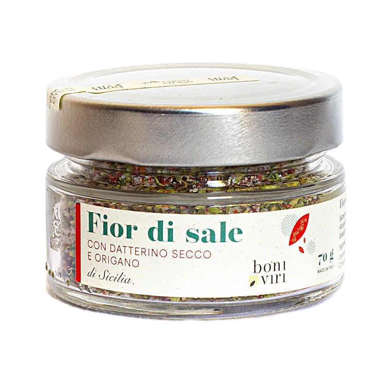 Salt with dried tomatoes and oregano from Etna 70 g | Italy | Boniviri
