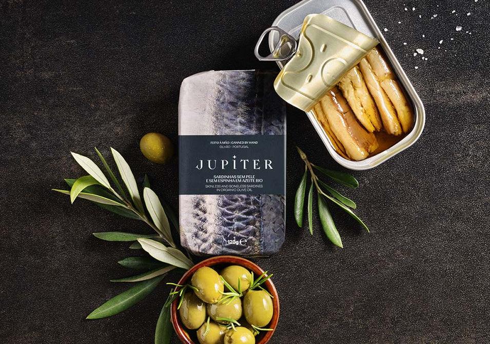 Sardines in organic olive oil, skinless and boneless | Jupiter